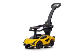 LEAN CARS Lamborghini QLS-996T Ride-on With Pusher Yellow