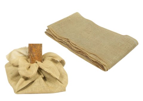 LEAN Juta Materiał Ozdobny 80x75cm Do Okrycia Pieńka Pod Choinkę LEAN Juta Materiał Ozdobny 80x75cm Do Okrycia Pieńka Pod Choinkę