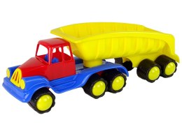 HEMAR Duży Samochód z Naczepą 45cm Żółty