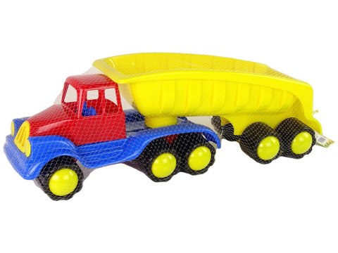 HEMAR Duży Samochód z Naczepą 45cm Żółty HEMAR Duży Samochód z Naczepą 45cm Żółty
