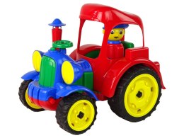 HEMAR Duży Traktor Ciągnik Pojazd Farma Figurka Gumowe Koła