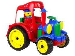 HEMAR Duży Traktor Ciągnik Pojazd Farma Figurka Gumowe Koła
