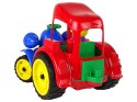 HEMAR Duży Traktor Ciągnik Pojazd Farma Figurka Gumowe Koła