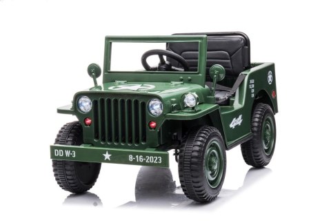LEAN CARS Auto Na Akumulator JH-103 Wojskowa Zieleń 4x4 LEAN CARS Auto Na Akumulator JH-103 Wojskowa Zieleń 4x4