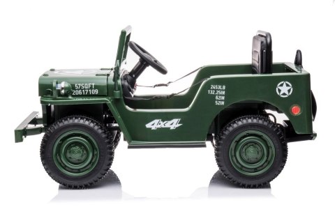 LEAN CARS Auto Na Akumulator JH-103 Wojskowa Zieleń 4x4 LEAN CARS Auto Na Akumulator JH-103 Wojskowa Zieleń 4x4