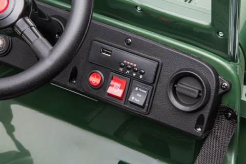 LEAN CARS Auto Na Akumulator JH-103 Wojskowa Zieleń 4x4 LEAN CARS Auto Na Akumulator JH-103 Wojskowa Zieleń 4x4