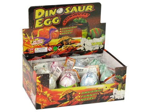 LEAN TOYS Wykluwające się Magiczne Jajko Dinozaura Rosnące 6 cm Białe LEAN TOYS Wykluwające się Magiczne Jajko Dinozaura Rosnące 6 cm Białe