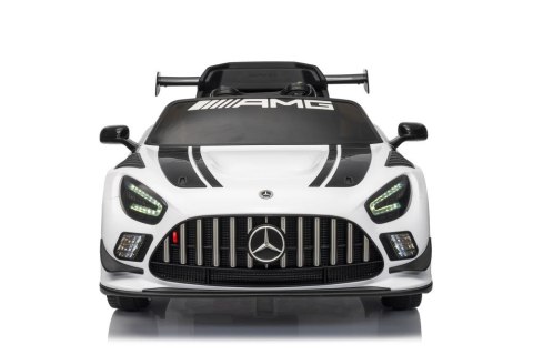 LEAN CARS Auto Na Akumulator Mercedes AMG GT3 Biały LEAN CARS Auto Na Akumulator Mercedes AMG GT3 Biały