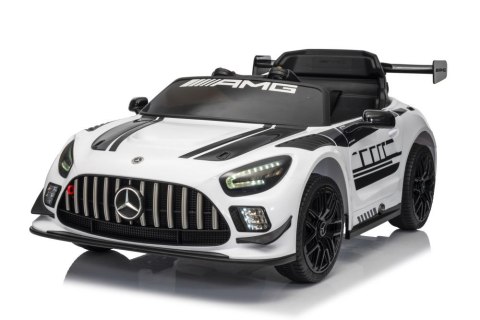 LEAN CARS Auto Na Akumulator Mercedes AMG GT3 Biały LEAN CARS Auto Na Akumulator Mercedes AMG GT3 Biały