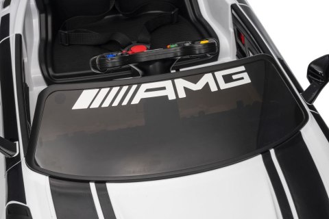 LEAN CARS Auto Na Akumulator Mercedes AMG GT3 Biały LEAN CARS Auto Na Akumulator Mercedes AMG GT3 Biały
