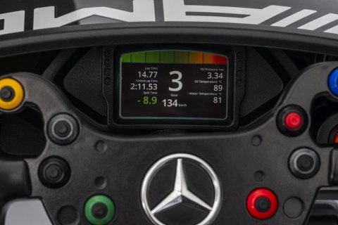 LEAN CARS Auto Na Akumulator Mercedes AMG GT3 Biały LEAN CARS Auto Na Akumulator Mercedes AMG GT3 Biały