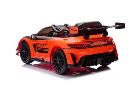 LEAN CARS Auto Na Akumulator Mercedes AMG GT3 Pomarańczowy LEAN CARS Auto Na Akumulator Mercedes AMG GT3 Pomarańczowy