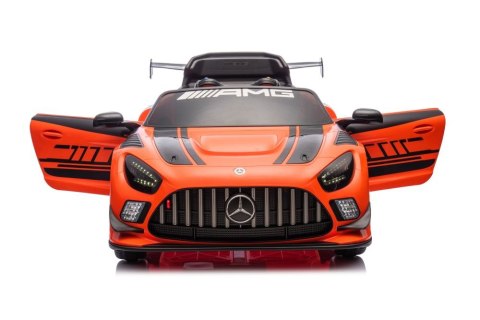 LEAN CARS Auto Na Akumulator Mercedes AMG GT3 Pomarańczowy LEAN CARS Auto Na Akumulator Mercedes AMG GT3 Pomarańczowy