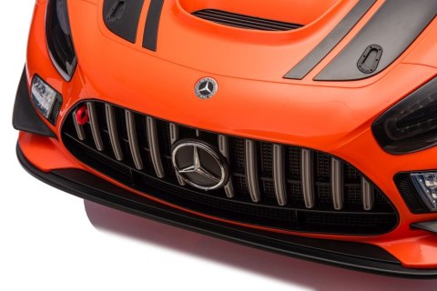 LEAN CARS Auto Na Akumulator Mercedes AMG GT3 Pomarańczowy LEAN CARS Auto Na Akumulator Mercedes AMG GT3 Pomarańczowy