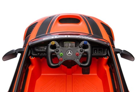 LEAN CARS Auto Na Akumulator Mercedes AMG GT3 Pomarańczowy LEAN CARS Auto Na Akumulator Mercedes AMG GT3 Pomarańczowy