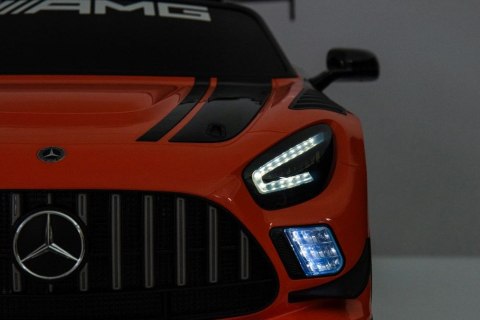 LEAN CARS Auto Na Akumulator Mercedes AMG GT3 Pomarańczowy LEAN CARS Auto Na Akumulator Mercedes AMG GT3 Pomarańczowy