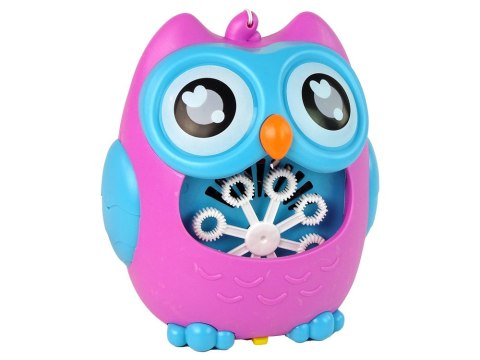 LEAN Toys Maszynka do Baniek Mydlanych Sowa Dźwięk Różowa LEAN Toys Maszynka do Baniek Mydlanych Sowa Dźwięk Różowa