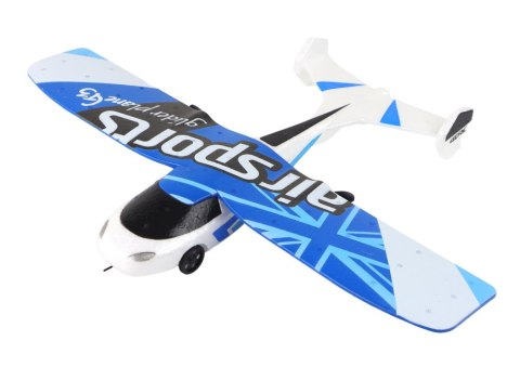 LEAN Toys Samolot R/C 4D-G3 Światła Biały Niebieski LEAN Toys Samolot R/C 4D-G3 Światła Biały Niebieski