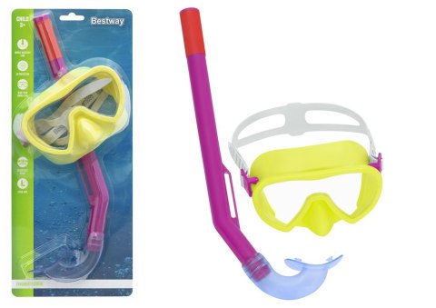 Bestway Maska z Rurką do Nurkowania Żółto- Różowa Bestway 24036 Bestway Maska z Rurką do Nurkowania Żółto- Różowa Bestway 24036