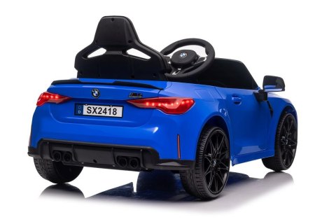 LEAN CARS Auto Na Akumulator BMW M4 Niebieskie LEAN CARS Auto Na Akumulator BMW M4 Niebieskie