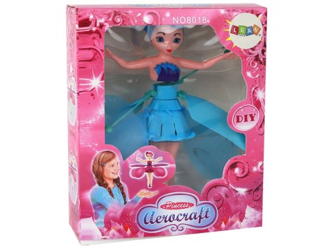 LEAN Toys Magiczna Lalka Latająca Wróżka Niebieska Sterowana Ręką LEAN Toys Magiczna Lalka Latająca Wróżka Niebieska Sterowana Ręką