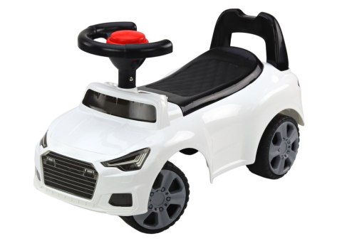 LEAN CARS Samochód Jeździk Z Oparciem QX-3396 Klakson Schowek Biały LEAN CARS Samochód Jeździk Z Oparciem QX-3396 Klakson Schowek Biały