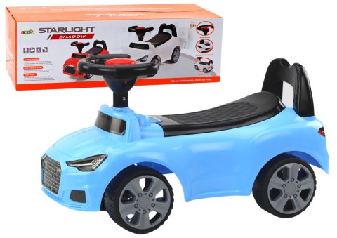 LEAN CARS Samochód Jeździk Z Oparciem QX-3396 Klakson Schowek Niebieski