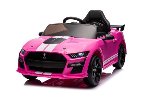 LEAN CARS Pojazd na Akumulator Ford Mustang GT500 Shelby Różowy LEAN CARS Pojazd na Akumulator Ford Mustang GT500 Shelby Różowy