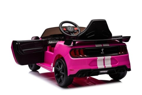 LEAN CARS Pojazd na Akumulator Ford Mustang GT500 Shelby Różowy LEAN CARS Pojazd na Akumulator Ford Mustang GT500 Shelby Różowy