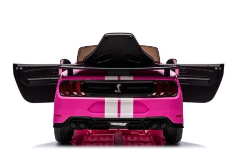 LEAN CARS Pojazd na Akumulator Ford Mustang GT500 Shelby Różowy LEAN CARS Pojazd na Akumulator Ford Mustang GT500 Shelby Różowy