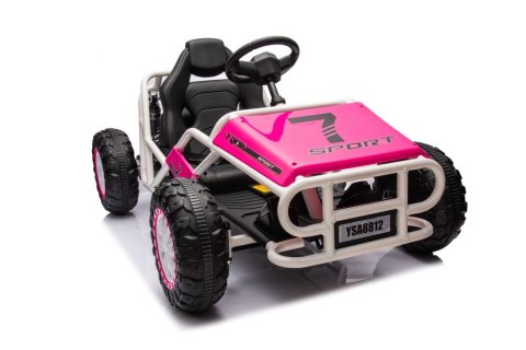LEAN CARS Auto Na Akumulator Buggy A8812 Różowe 24V LEAN CARS Auto Na Akumulator Buggy A8812 Różowe 24V