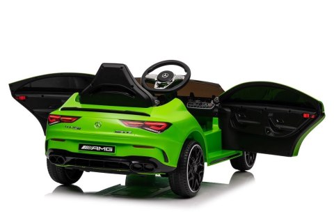 LEAN CARS Auto Na Akumulator Mercedes CLA 45s AMG Zielony 4x4 LEAN CARS Auto Na Akumulator Mercedes CLA 45s AMG Zielony 4x4