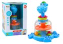 LEAN Toys Bączek Z Kulkami Hipopotam Dla Niemowląt Niebieski