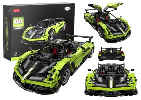 Rastar Klocki Konstrukcyjne Auto RC Rastar 1:8 Pagani Huyara BC Zielone 2896 Elementów Rastar Klocki Konstrukcyjne Auto RC Rastar 1:8 Pagani Huyara BC Zielone 2896 Elementów