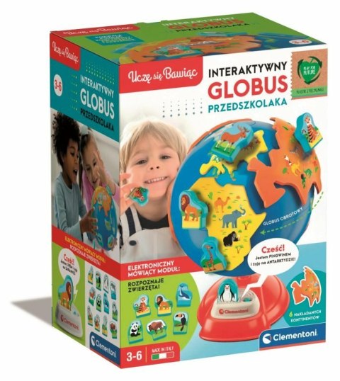 Clementoni Interaktywny Globus Przedszkolaka Clementoni 50757 Clementoni Interaktywny Globus Przedszkolaka Clementoni 50757