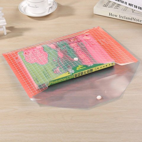LEAN Teczka Folder Kopertowy Z Zapięciem Przeźroczysty Czerwony A4 20 Sztuk LEAN Teczka Folder Kopertowy Z Zapięciem Przeźroczysty Czerwony A4 20 Sztuk