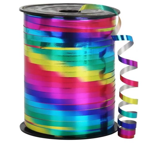 LEAN Wstążka Holograficzna Ozdobna Dekoracyjna Kolorowa Tęczowa 450m 5mm LEAN Wstążka Holograficzna Ozdobna Dekoracyjna Kolorowa Tęczowa 450m 5mm