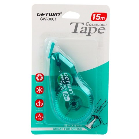 LEAN Korektor W Taśmie Myszka Szkolny Biurowy 15m x 5mm Zielony LEAN Korektor W Taśmie Myszka Szkolny Biurowy 15m x 5mm Zielony