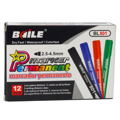 LEAN Marker Permanentny Wodoodporny Czerwony 2,5-4,5 mm LEAN Marker Permanentny Wodoodporny Czerwony 2,5-4,5 mm