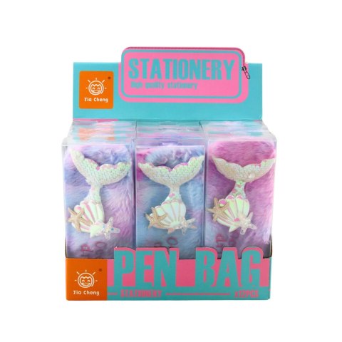 LEAN Piórnik Pluszowy Z Syrenim Ogonem Cekiny Pastelowe Kolory LEAN Piórnik Pluszowy Z Syrenim Ogonem Cekiny Pastelowe Kolory