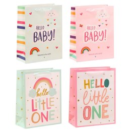LEAN Torba Prezentowa Dla Dziecka Hello Baby Little One 36 x 12 x 10cm