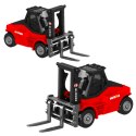HUINA Wózek Widłowy Metalowy Model Kolekcjonerski Huina Czerwony 1:80