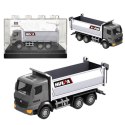 HUINA Wywrotka Metalowa Model Kolekcjonerski Huina Srebrna 1:80