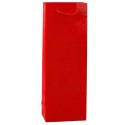 LEAN Torba Prezentowa Na Butelkę Wino Wzór Z Napisami 35 x 12 x 9 cm
