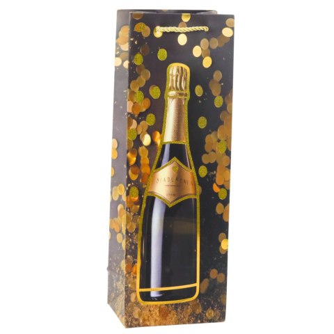 LEAN Torba Prezentowa Na Wino Butelkę Papierowa Szampan 35 x 12 x 9 cm LEAN Torba Prezentowa Na Wino Butelkę Papierowa Szampan 35 x 12 x 9 cm