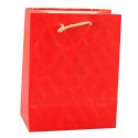 LEAN Torba Prezentowa Papierowa Elegancka Złote Wzory 23 x 18 x 10,5 cm
