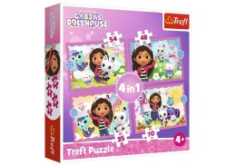 Trefl Puzzle Puzzle - 4w1 - Przygody Gabi / Universal Gabby