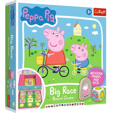 Trefl Gry Gra Big race Świnka Peppa Trefl 02262 Trefl Gry Gra Big race Świnka Peppa Trefl 02262