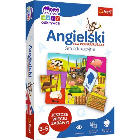 Trefl Gry Gra Edukacyjna Angielski dla przedszkolaka z Serii Mały Odkrywca Trefl 01949 Trefl Gry Gra Edukacyjna Angielski dla przedszkolaka z Serii Mały Odkrywca Trefl 01949