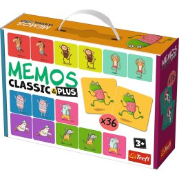 Trefl Gry Gra Memos Classic i Plus, Ruch i dźwięk - zwierzaki Trefl 02271